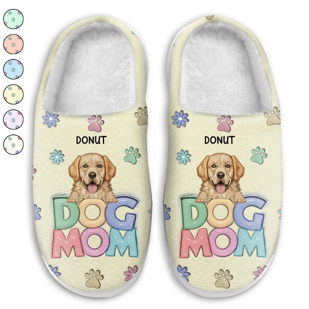 Dog Mom Cat Mom - Personalized Fluffy Slippers