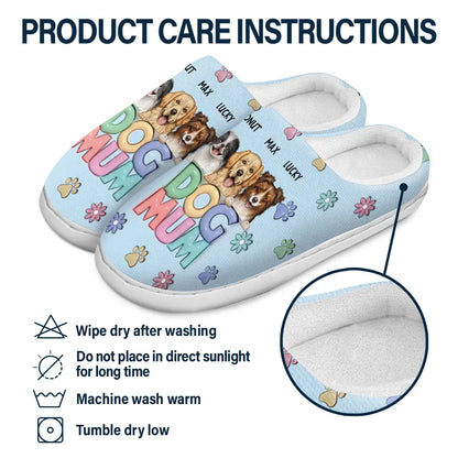 Dog Mom Cat Mom - Personalized Fluffy Slippers