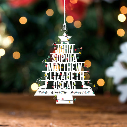 Teaghlach Pearsantaithe Le Ornáid Madra Dachshund An Nollaig, Ornáid na gCrann Nollag , Crann Nollag an Teaghlaigh Phearsanta, An Nollaig mar Bhronntanas