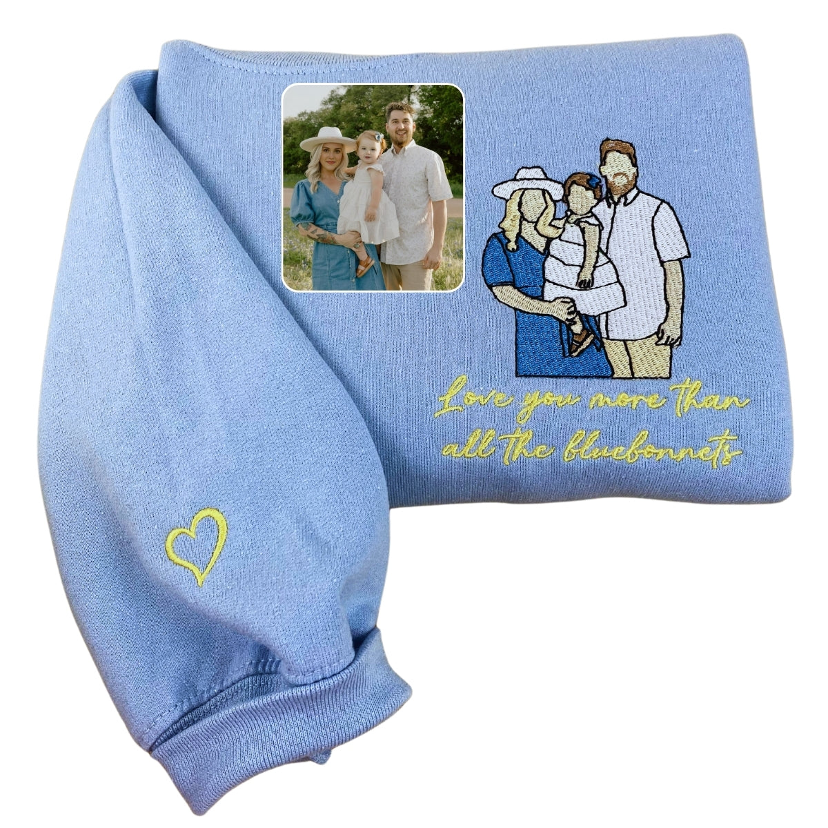 Cute Valentines Day Sweatshirt or Hoodie with Roman Numerals, Custom Embroidered Gift Ideas For Couples