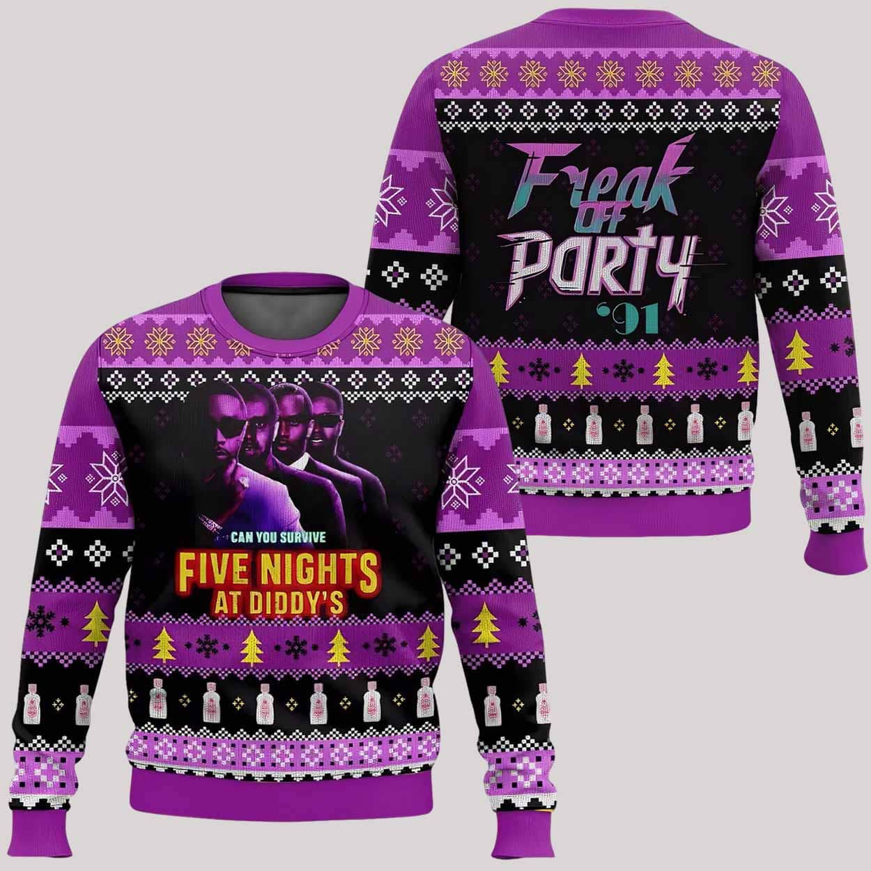 Diddy’s Can You Survive Five Night At Diddy's Ugly Christmas Sweater
