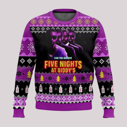 Diddy’s Can You Survive Five Night At Diddy's Ugly Christmas Sweater
