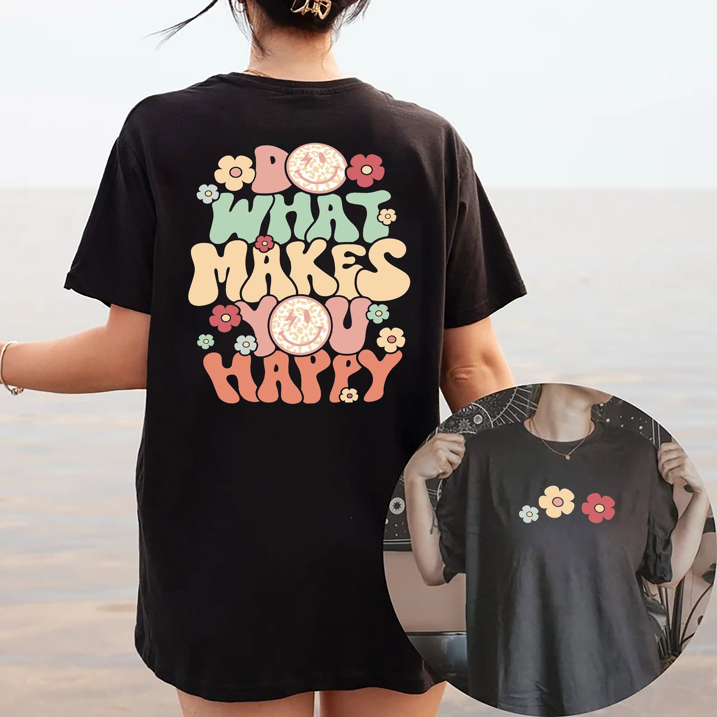 Do What Makes You Happy Sweatshirt, Aesthetic Motivational Hoodie, Retro Aesthetic Hoodie, Positive Vsco Hoodie, Inspirational Hoodie