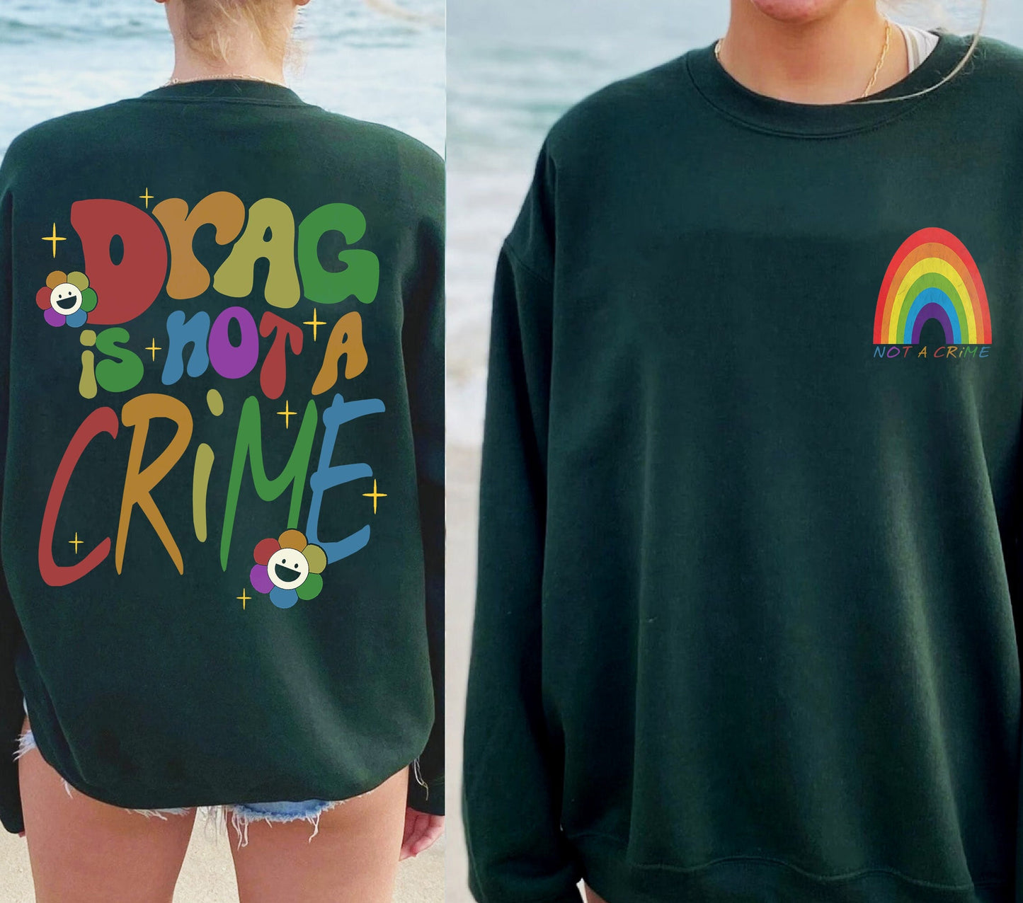 Ní Geansaí 2 Thaobh Coireachta é Tarraing, Tacaigh le Drag Hoodie, Léine Cearta LGBTQ, Cosain Drag Top, Pro Drag Queen Tee, Drag Ban Protest Gift