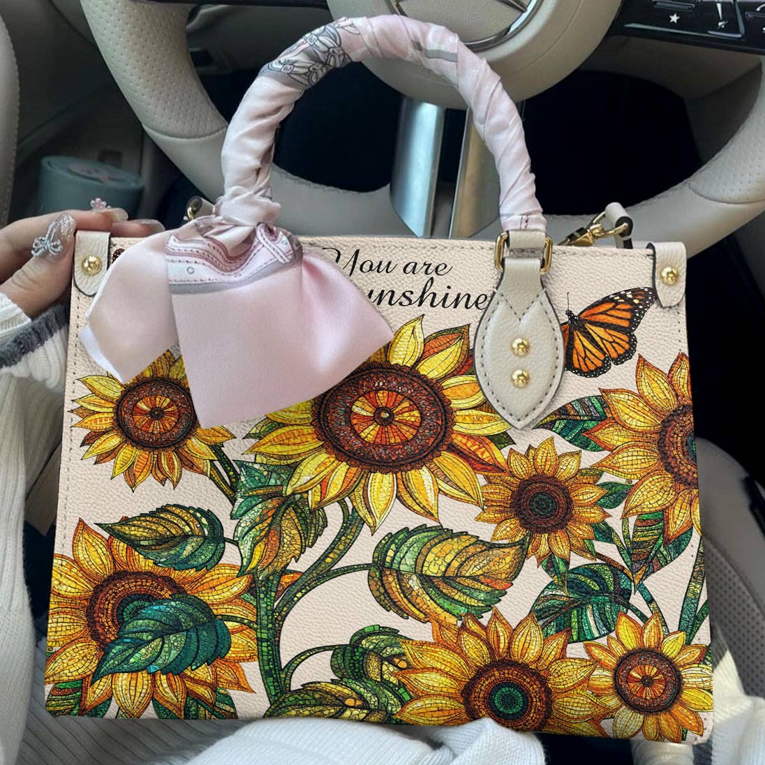 Leather Bag Sunshine Field