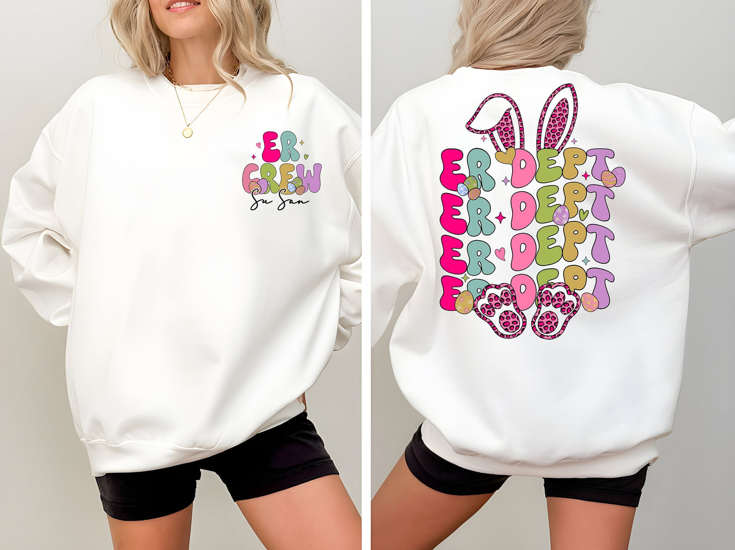 Easter Emergency Department Sweatshirt, Er Dept Easter Nurse Shirt, ER Nurse Easter Shirt, Easter Gift For Nurse, Emergency Room Nurse Shirt