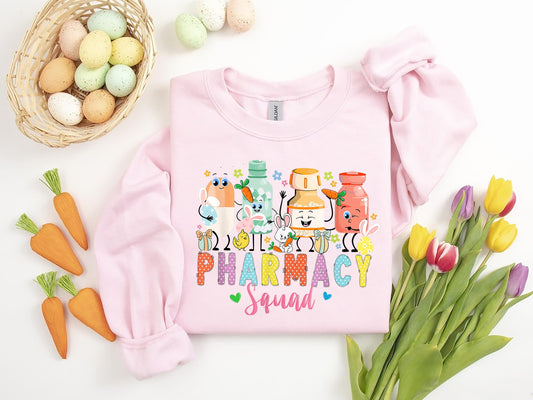 Easter Pharmacist sweatshirt, Pharmacy Crew Shirt, Funny Pharmacy Technician Easter Shirt, Pharmacist Easter Day Party Gift, Easter Gift