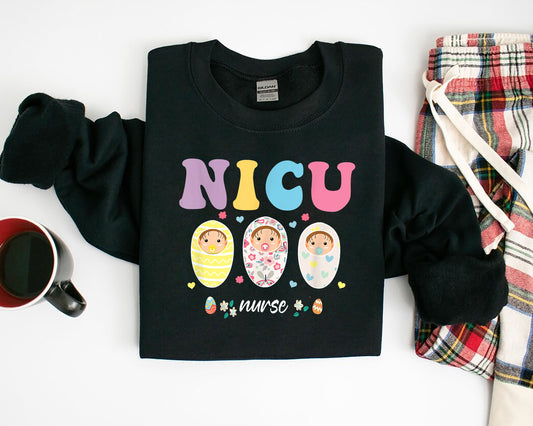 Easter Bunny sweatshirt, NICU Nurse Shirt, Easter Nurse Shirt, Easter Shirt, Cute Easter, Nurse Gift, Nurse Shirt Women, Easter Nicu Crew
