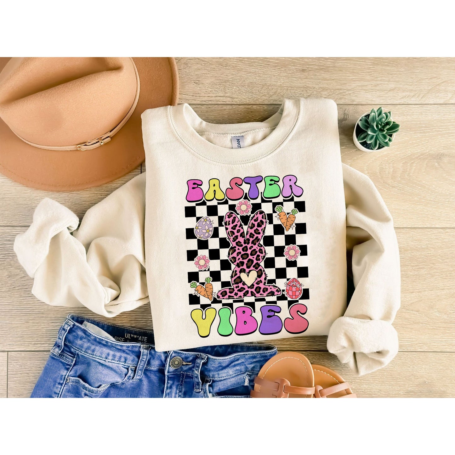 Sweatshirt Vibes Cásca, Léine Meaitseála na Cásca Teaghlaigh, Léine Cásca Teaghlaigh, Léine Gleoite Cásca Vibes, Léine Cásca Mná