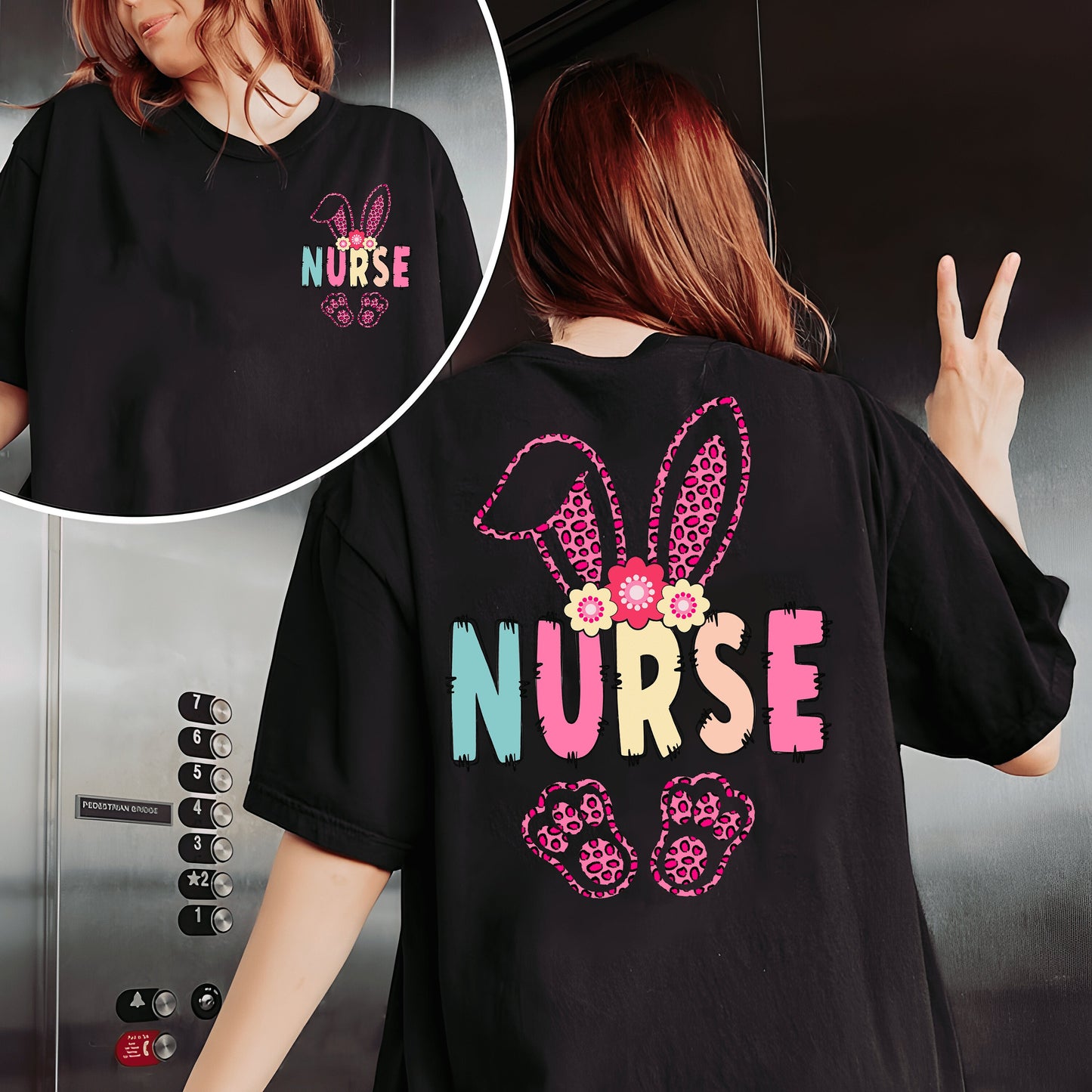 Easter Nurse Sweatshirt, Easter Bunny Nurse Shirt, Nurse Easter Shirt, RN Shirts, Gift for Nurse, Nurse Week Shirt, Nursing Shirts
