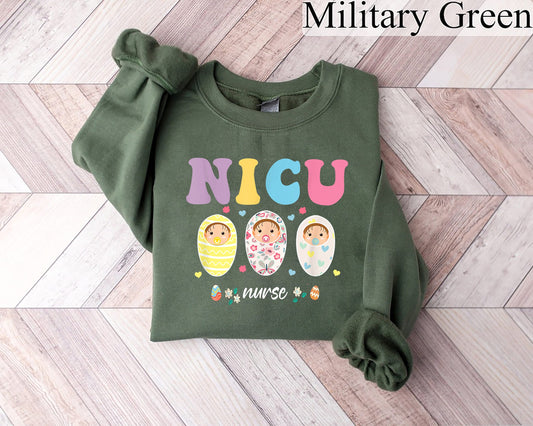 Easter Bunny sweatshirt, NICU Nurse Shirt, Easter Nurse Shirt, Easter Shirt, Cute Easter, Nurse Gift, Nurse Shirt Women, Easter Nicu Crew