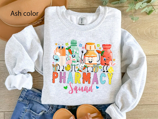 Easter Pharmacist sweatshirt, Pharmacy Crew Shirt, Funny Pharmacy Technician Easter Shirt, Pharmacist Easter Day Party Gift, Easter Gift