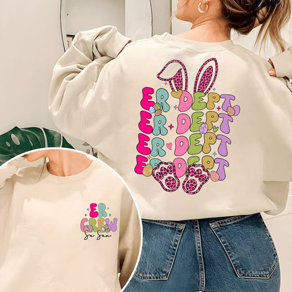 Easter Emergency Department Sweatshirt, Er Dept Easter Nurse Shirt, ER Nurse Easter Shirt, Easter Gift For Nurse, Emergency Room Nurse Shirt