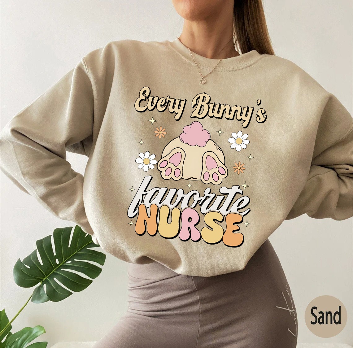 Easter Nurse Shirt, Every Bunny's Favorite Nurse Comfort Colors Sweatshirt, Easter Holiday Shirt, Cute Spring Nurse Shirt, PICU Nurse
