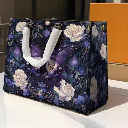 Butterfly Leather Bag Celestial Rose Garden