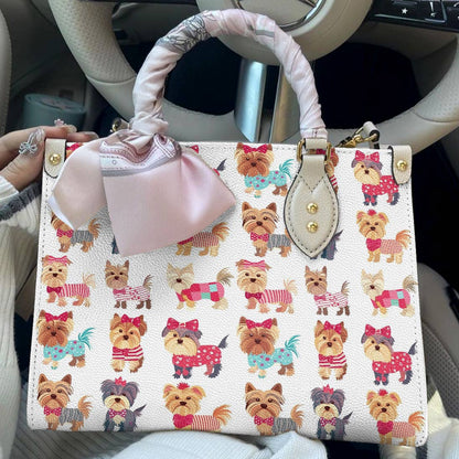 Leather Bag Sweet Yorkie