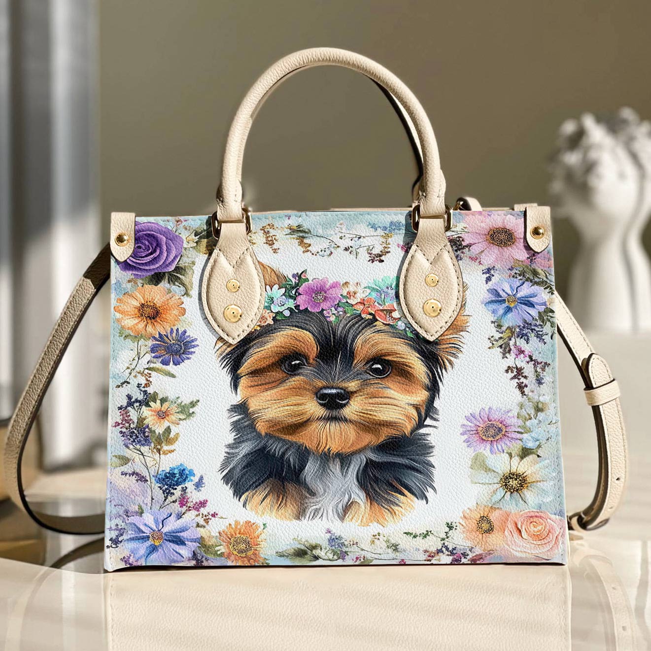 Leather Bag Blossom Pup