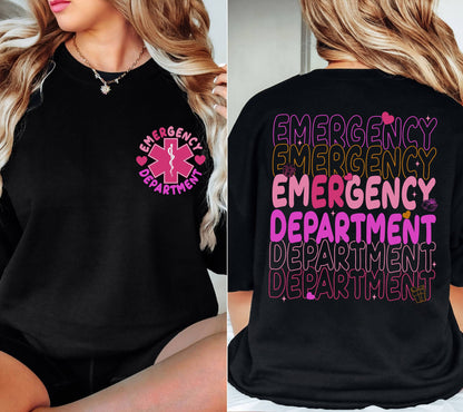 Emergency Department Shirt, Back And Front Shirt ER Nurse, New Nurse Grad Gift, ER Department Shirt, Future Nurse Gift, ER Nurse Tees