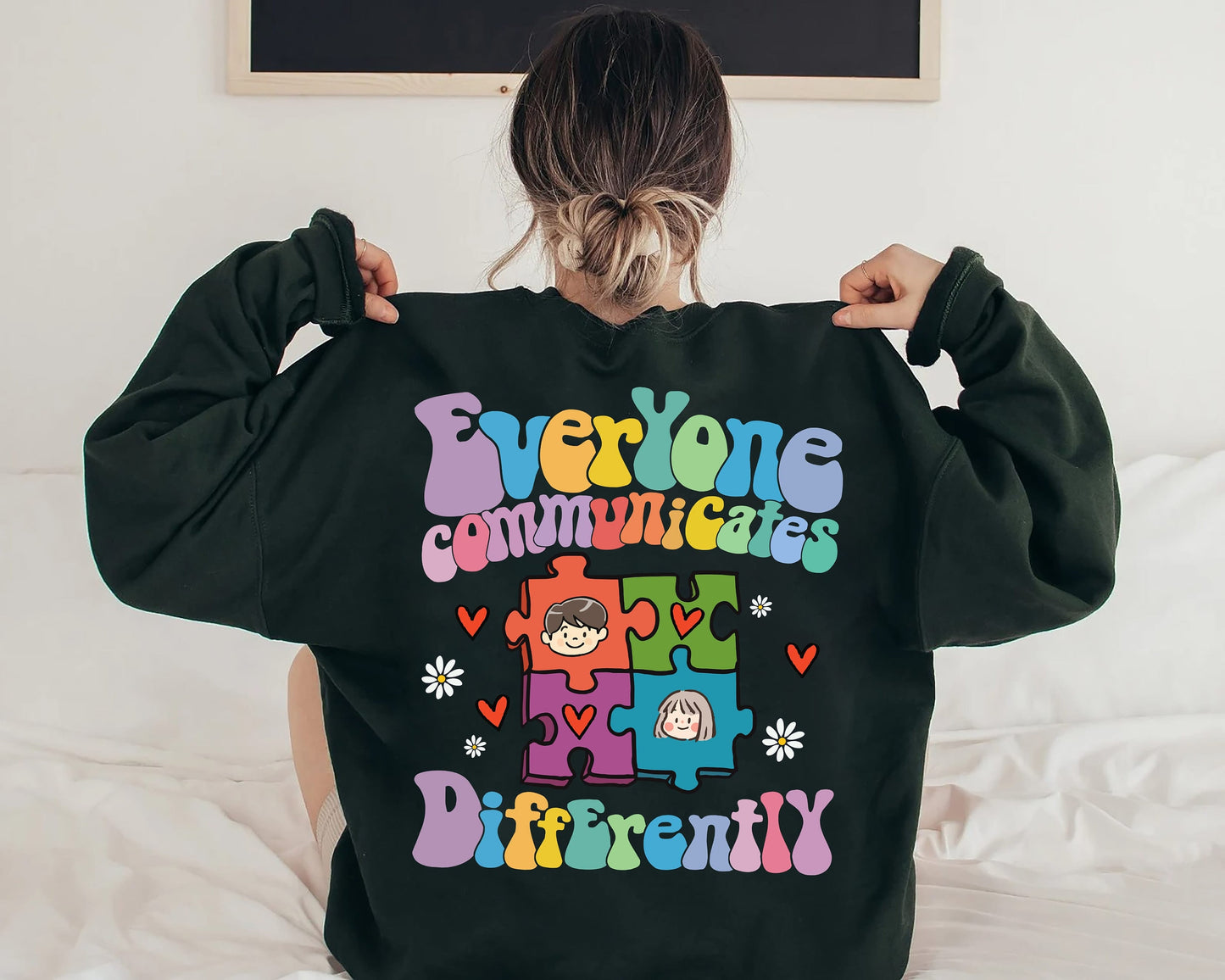 Everyone Communicate Differently T-Shirt, Autism Awareness Shirt, Special Education Shirt, Autism Support Shirt,Autism shirt,Gift For Autism