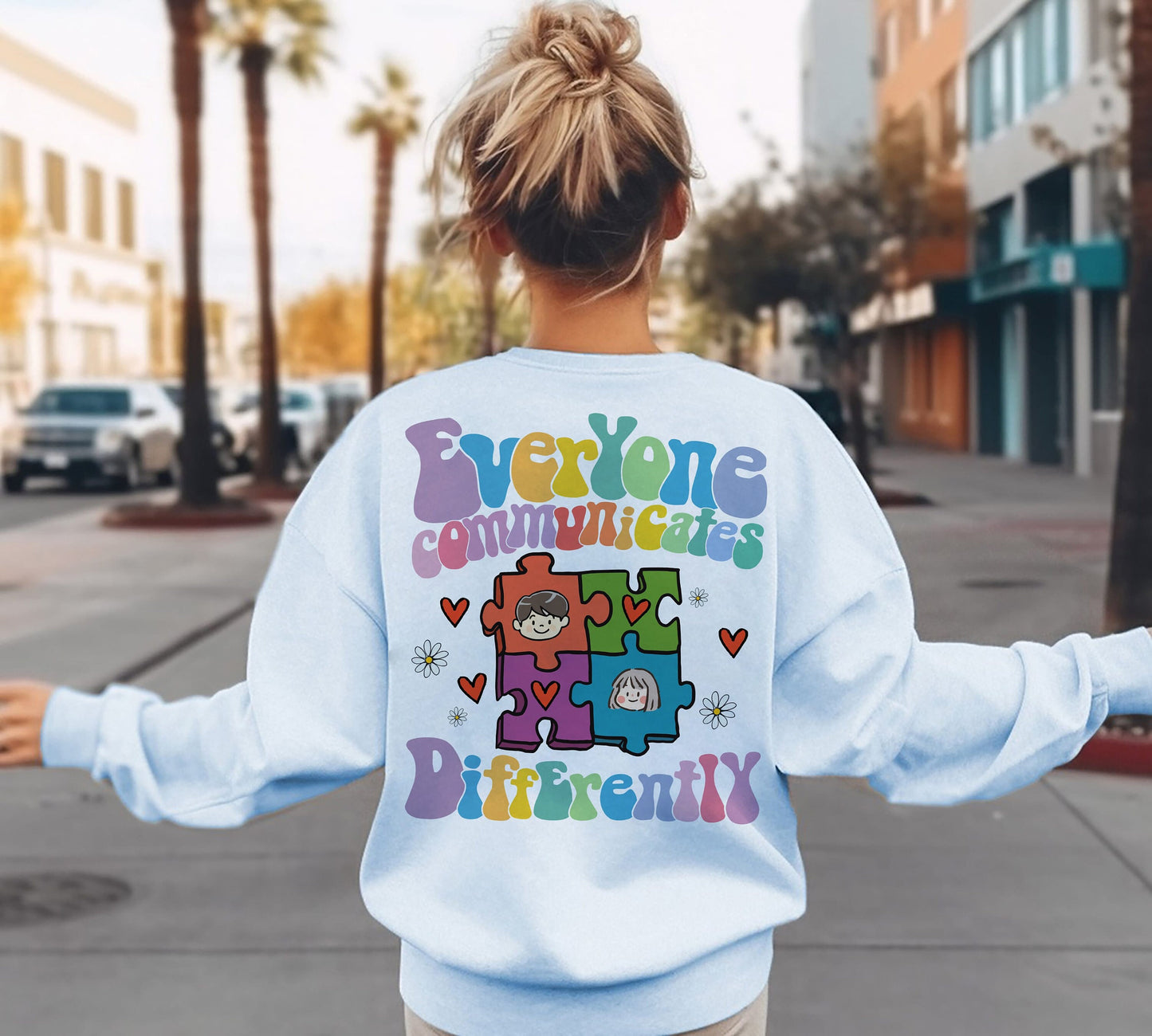 Everyone Communicate Differently T-Shirt, Autism Awareness Shirt, Special Education Shirt, Autism Support Shirt,Autism shirt,Gift For Autism