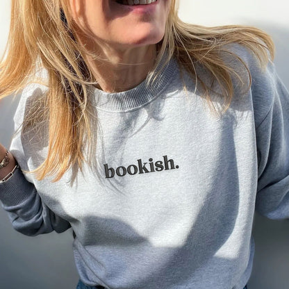 Embroidered Bookish Sweatshirt or Hoodie