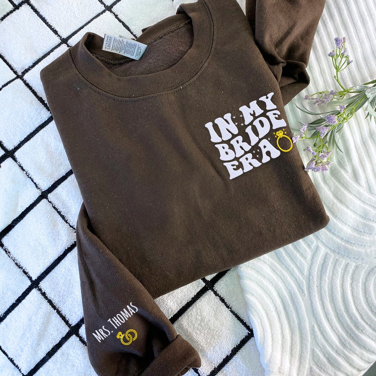 Embroidered In My Bride Era Sweatshirt or Hoodie