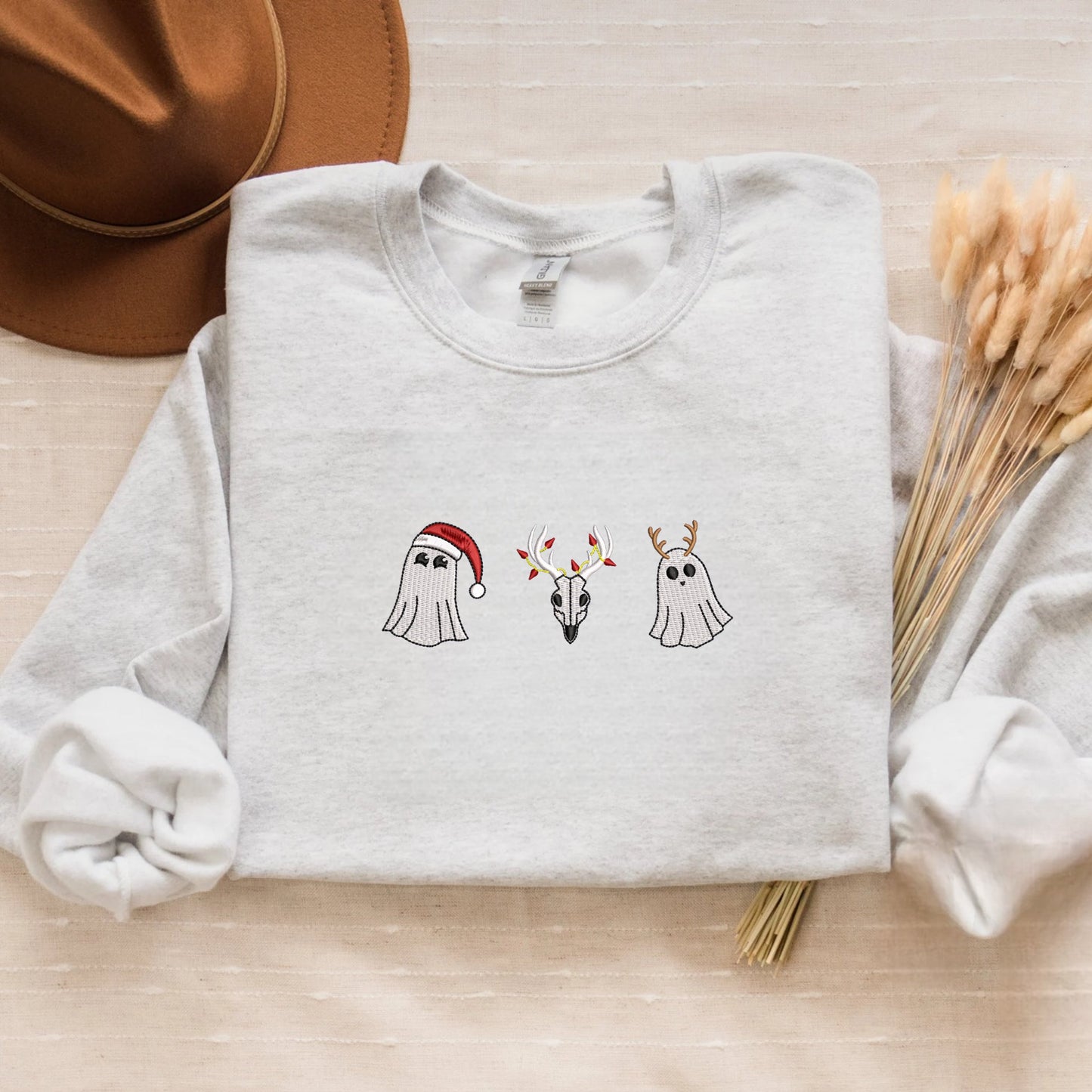 Embroidered Rudolph and Clarice Sweatshirt, Classic Christmas TV Movie Crewneck or Hoodie