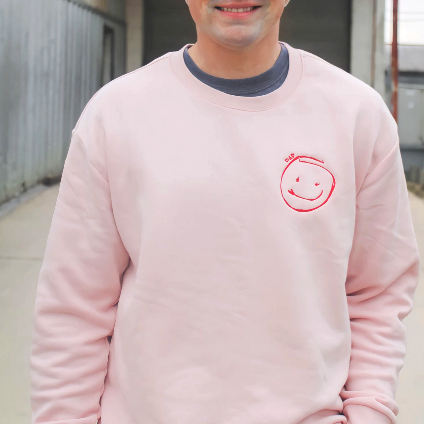 Embroidered Funtie Sweatshirt with Children Names on Sleeve