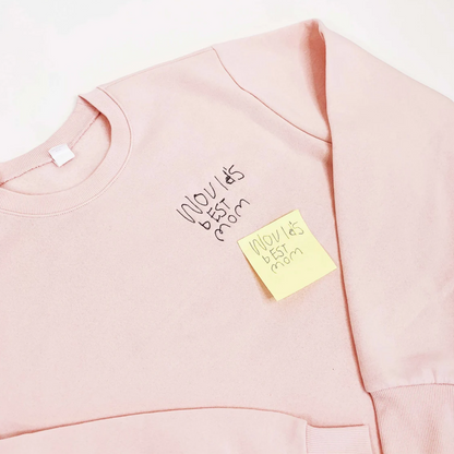 Embroidered Funtie Sweatshirt with Children Names on Sleeve