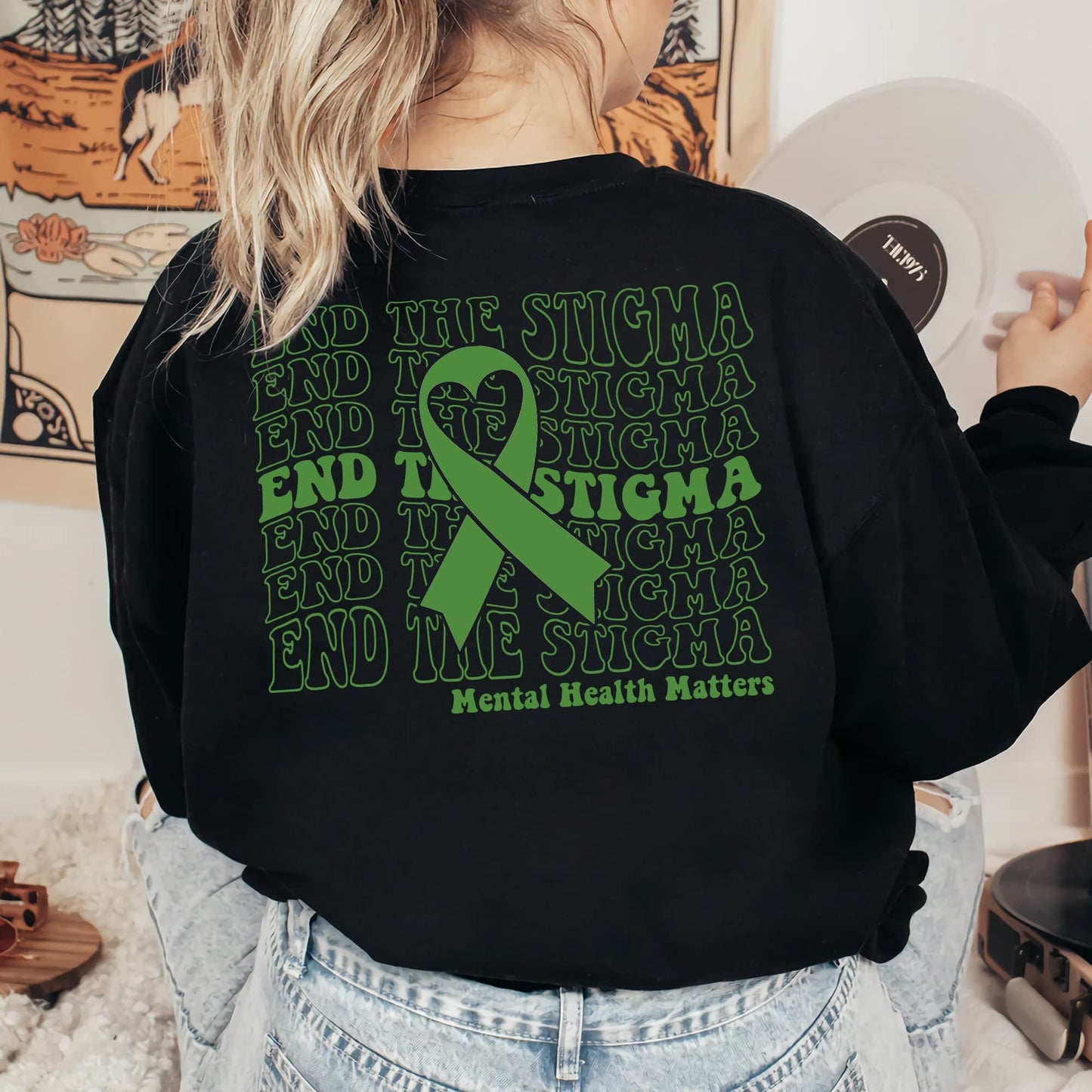 End The Stigma Sweatshirt, Mental Health Matters Sweatshirt, Mental Health Hoodie, Mental Health Awareness Sweatshirt, Positive Hoodie
