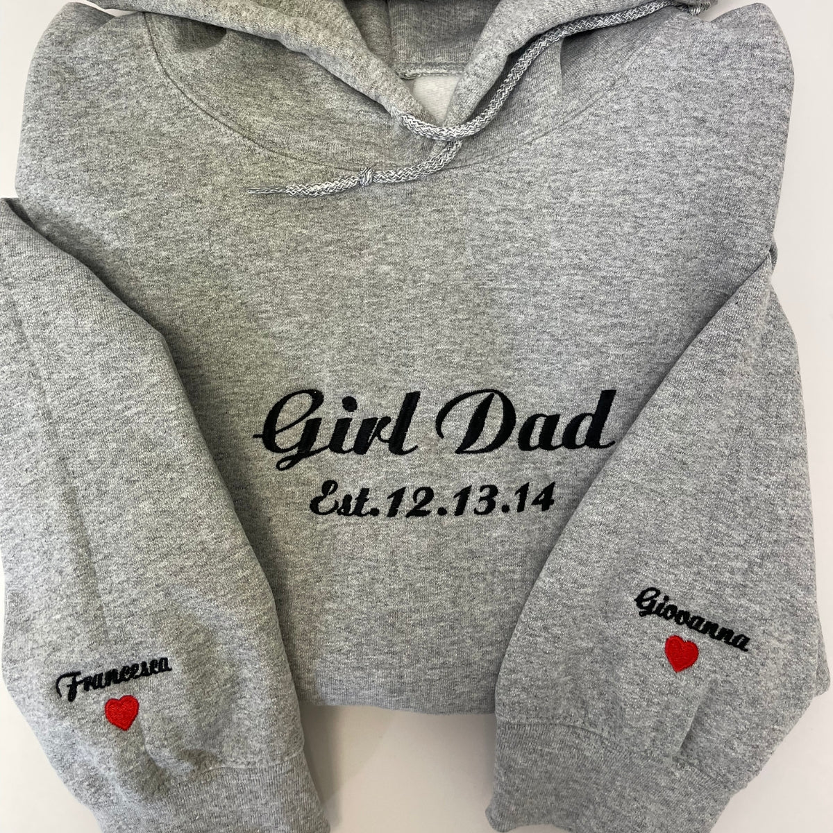 Engagement Gift for Fiance with Feyonce Sweatshirt, Est Any Year Embroidered Initials on Sleeve