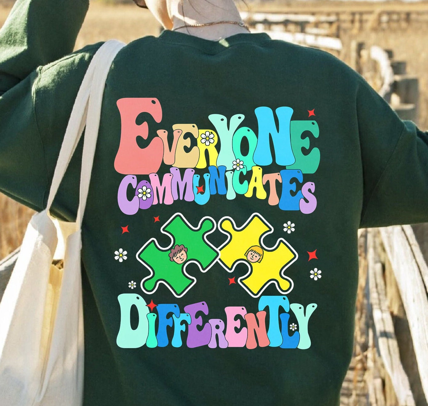 Everyone Communicate Differently Sweatshirt, Autism Awareness Shirt, Special Education Shirt, Autism Support Shirt, Autism Tee Shirt