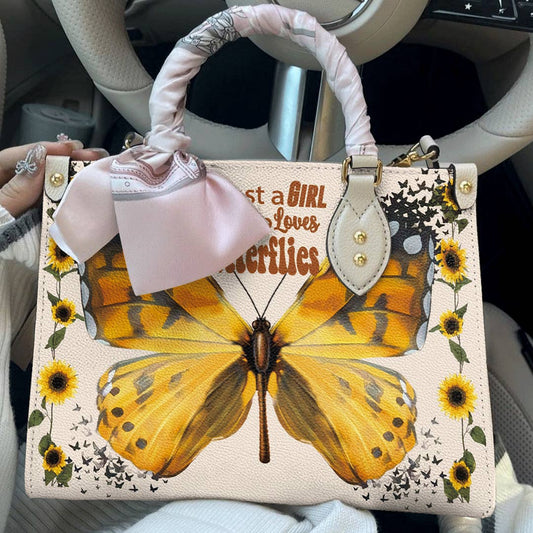 Butterfly Leather Bag Just A Girl Who Loves Butterflies