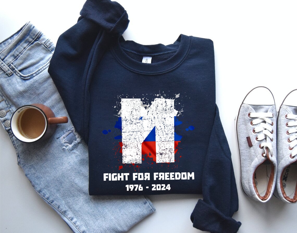 Geansaí Troid ar son Saoirse, Léine Grafaice, Éadaí Gníomhachtaíochta Polaitíochta, Léine Agóide Unisex, Barr Ráiteas Trom, Cochaillín 1976-2024