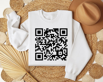 Fk You QR Code Geansaí, Léine Smaointe Cód QR, T-léine Bronntanas Greannmhar, Bronntanas Greannmhar dó, Bronntanas Greannmhar dó, Te Trendy