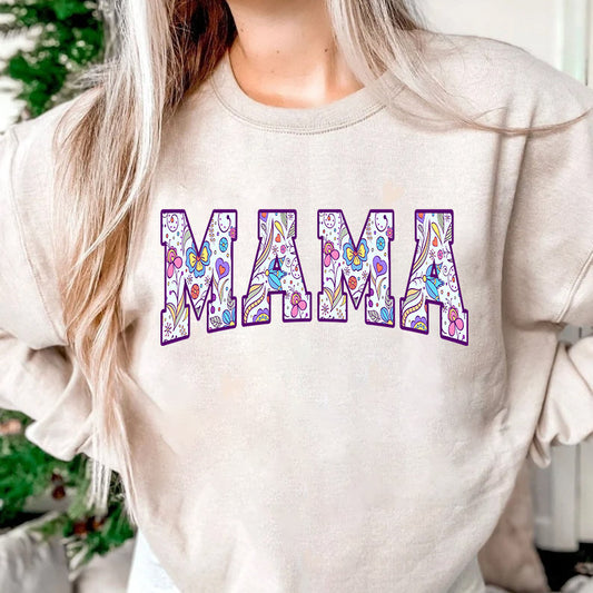 Floral Mama Shirt, Cute Mom Sweatshirt, Mothers Day Gift, New Mom Gift, Flower Mama Tshirt, Spring, Motherhood Shirt, Comfort Colors