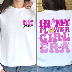 Flower Girl T-shirt, Custom Name Flower Girl Proposal Shirt, In My Flower Girl Era Shirt, Wedding Tee, Junior Bridal Party, Flower Girl Gift 1