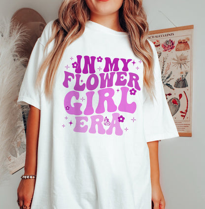 Flower Girl T-shirt, Flower Girl Proposal Shirt, In My Flower Girl Era Shirt, Wedding Tee, Junior Bridal Party, Flower Girl Gift 1