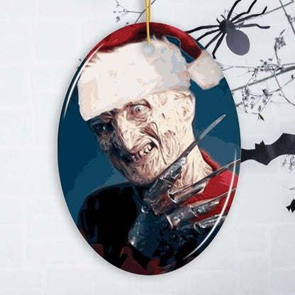Freddie Krueger Christmas Ornament, Scary Movie Xmas Decoration