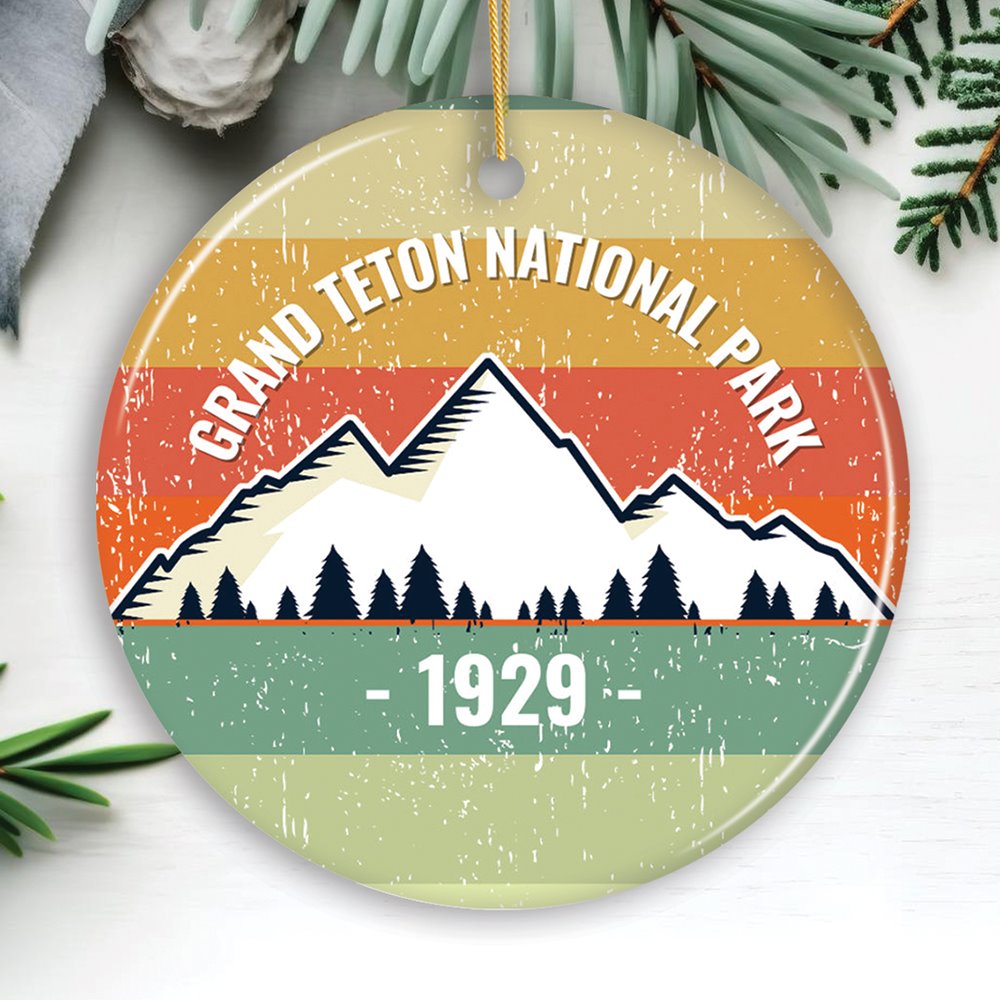 Vintage Grand Teton National Park Ornament