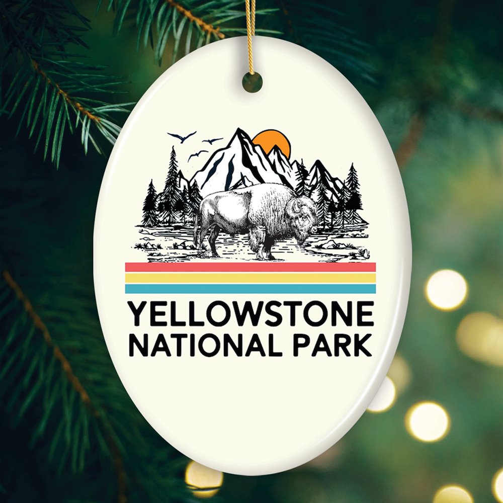 Vintage Yellowstone National Park Ornament
