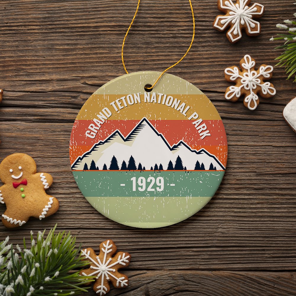Vintage Grand Teton National Park Ornament