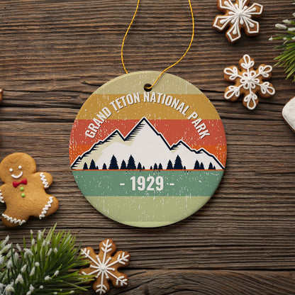 Vintage Grand Teton National Park Ornament