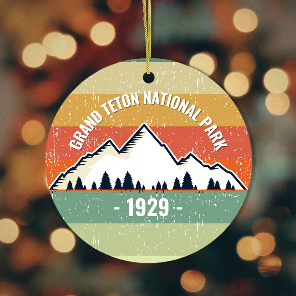Vintage Grand Teton National Park Ornament