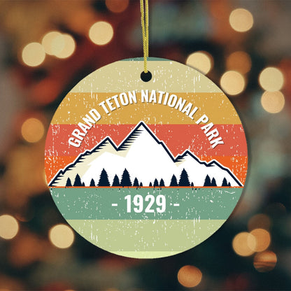 Vintage Grand Teton National Park Ornament