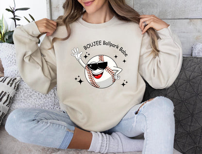 Léine Babe Greannmhar Boujee Ballpark, T-léine Mama baseball, Léine Spreagtha Liathróid, Tees Mama Spóirt, Léine Cool Baseball