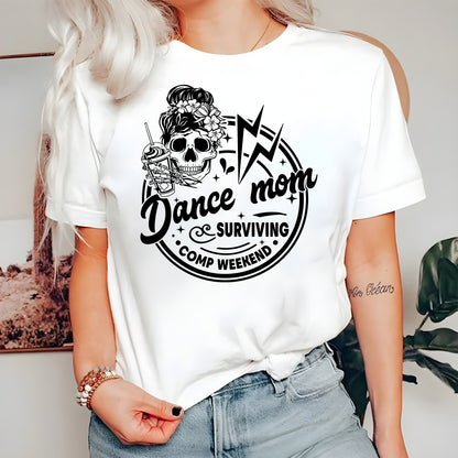 Damhsa Greannmhar Mham Shirt Deireadh Seachtaine Caife agus Damhsa Comps Skeleton Caife Rince T-Léinte Comórtas Damhsa Mam Sweatshirt Damhsa Múinteoir Bronntanas