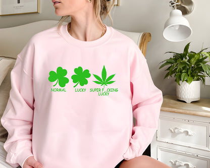 Geansaí Fiailí Greannmhar Lá Fhéile Pádraig, Léine Seamair Ceithre Dhuilleog, T-Léinte Fiailí Shamrock, Bronntanas Stoner Lá Fhéile Pádraig, Bronntanais Fiailí G310