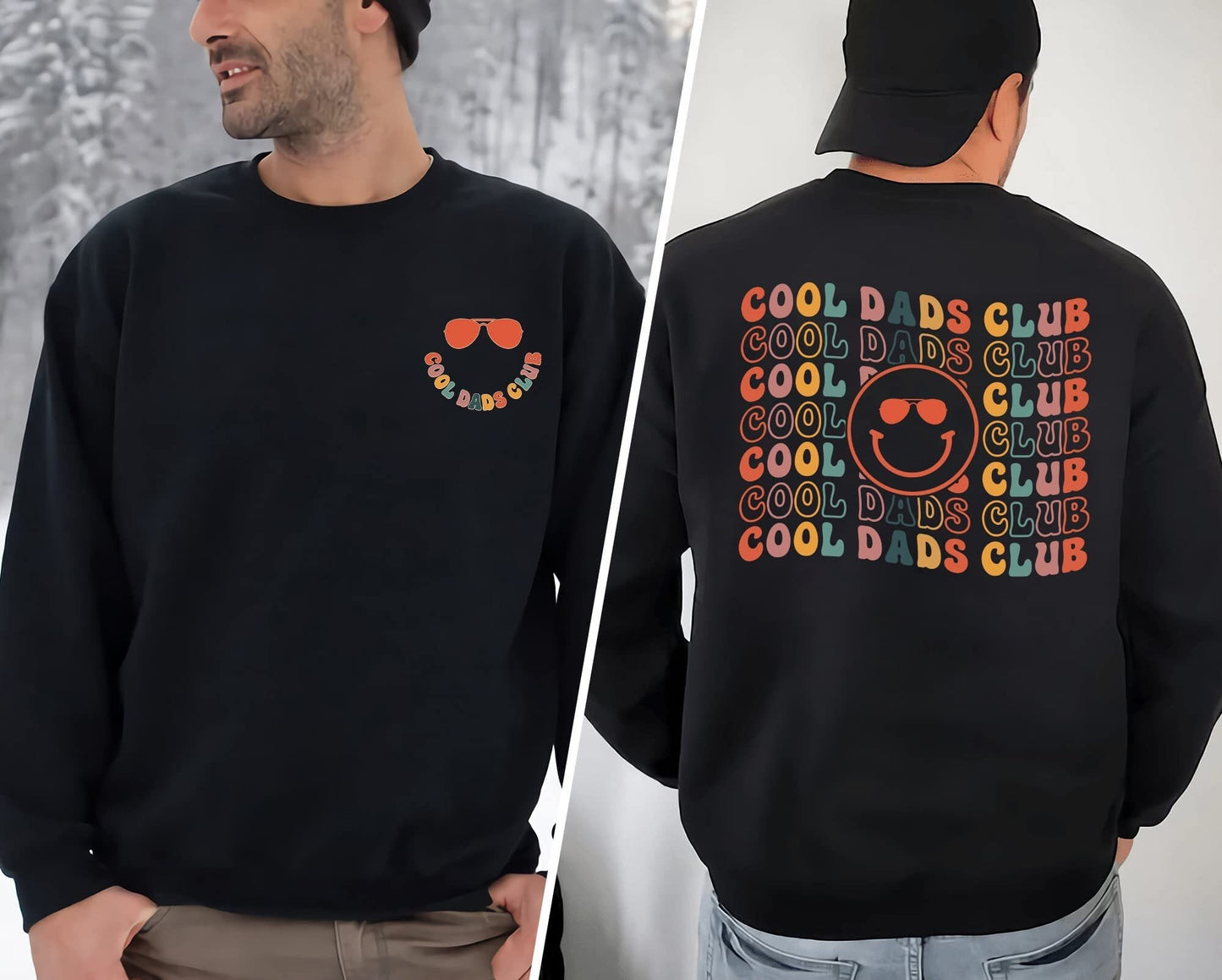 Lá na nAithreacha, Sweatshirt Club Cool Dads, Léine Chlub Cool Dads, Bronntanas Cool Dad, Bronntanas Daid, Sweatshirt Daid, Léine Greannmhar Dhaid, Bronntanas Breithlá Dhaid