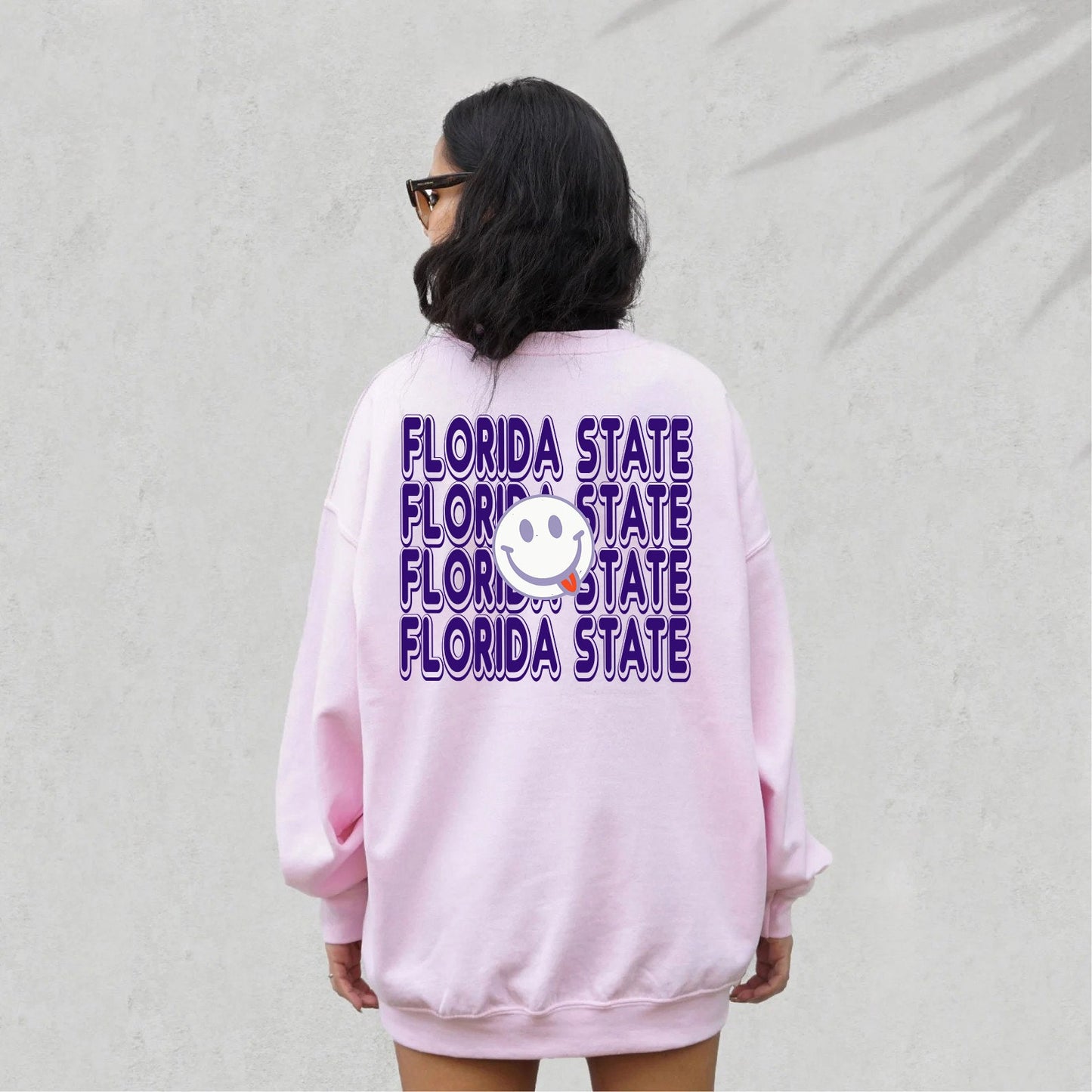 Florida state shirt, Florida Game Day Sweatshirt, Florida Tailgate tee, Florida Student Gift, Florida Travel, Groovy Smiley Face sweatshirt